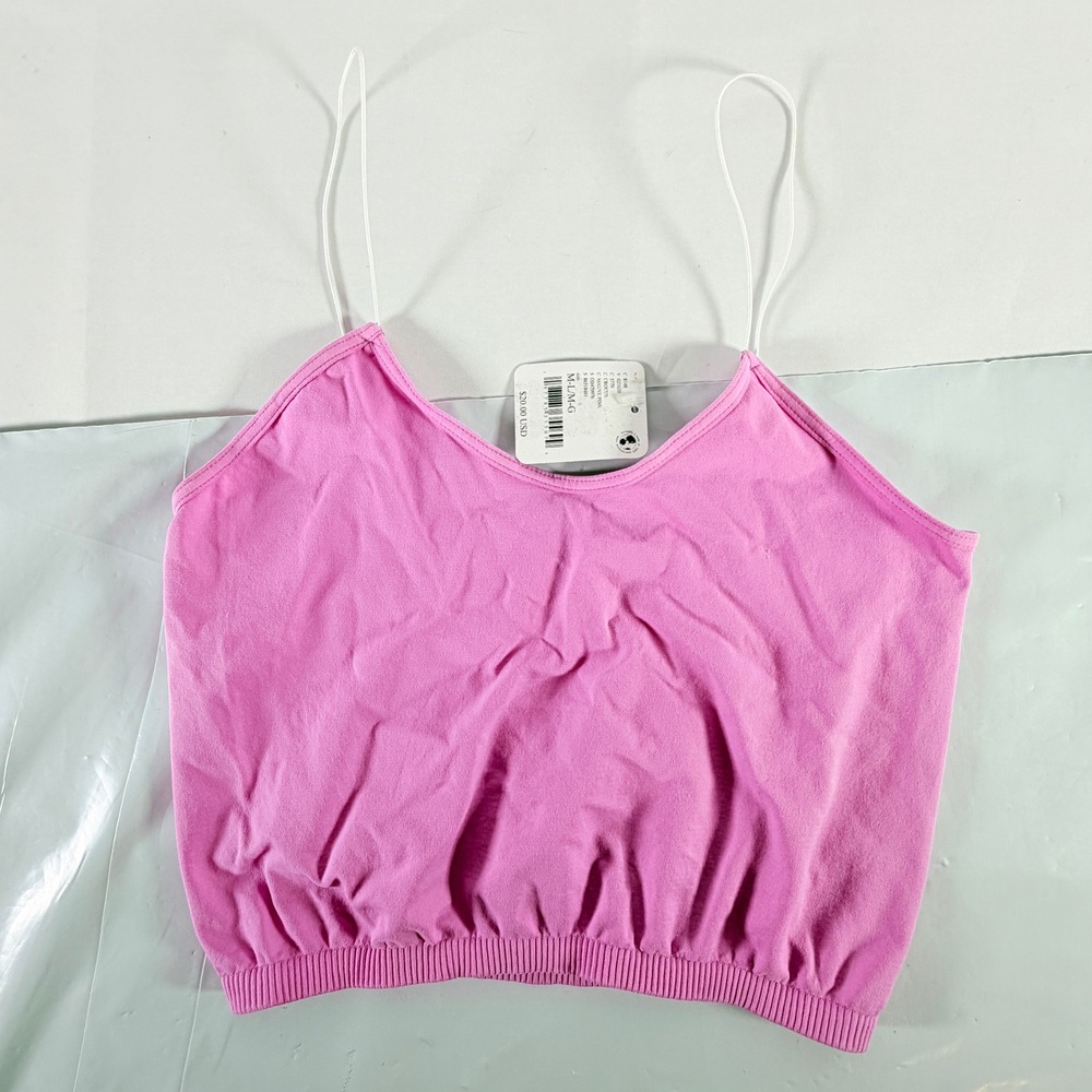 Free People Skinny Strap Seamless Brami Mauve Pink M/L NWT